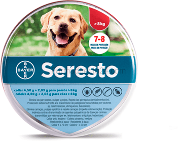 Collar Seresto Para Perros Grandes (Mas 8Kg) ( Antiparasitario Y Contra Leishmania)