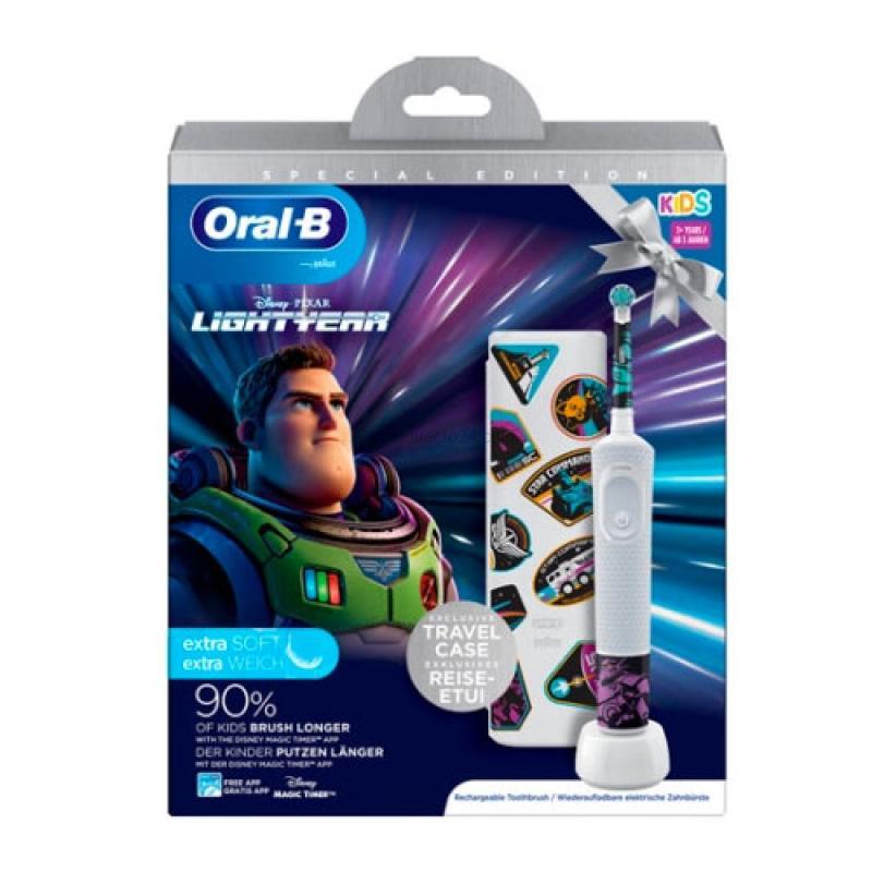Oral-B Pack Cepillo Eléctrico Kids LIGHTYEAR + Estuche