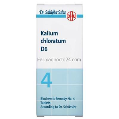 Kalium Cloratum D6 (Sal Nº4) 80 Comprimidos.