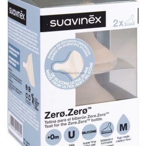 Suavinex Tetina De Silicona Zero Zero T-M (Flujo Medio)