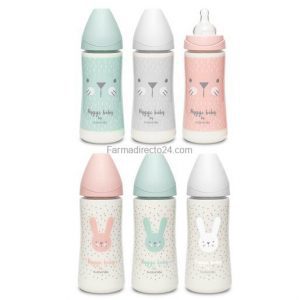 SUAVINEX BIBERÓN PARA CEREALES HYGGE BABY PREMIUM TETINA REDONDA SILICONA 360 ML