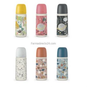 SUAVINEX BIBERÓN FLUJO DENSO PRINTS TETINA FISIOLÓGICA SX PRO 360 ML