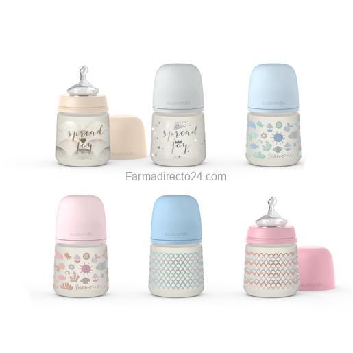 SUAVINEX BIBERÓN CON TETINA SILICONA ANATÓMICA THE NEW CLASSIC 150 ML