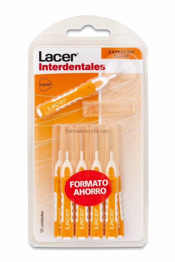 Lacer Cepillo Interdental Recto Extrafino Suave 10 Unidades