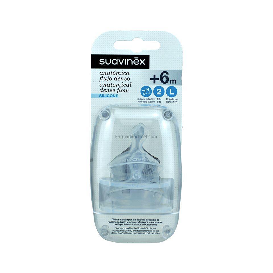 SUAVINEX TETINA ANATÓMICA SILICONA + 6 MESES (FLUJO DENSO)