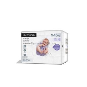 SUAVINEX PAÑALES BEBÉ TALLA 4 (9-15 KG) 30 UNIDADES