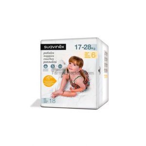 SUAVINEX PAÑALES BEBÉ TALLA 6 (17-28 KILOS) 30 UNIDADES
