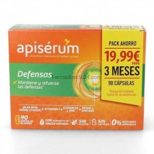Apiserum Defensas 90 Capsulas Pack Ahorro 3 Meses