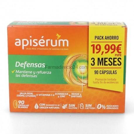 Apiserum Defensas 90 Capsulas Pack Ahorro 3 Meses