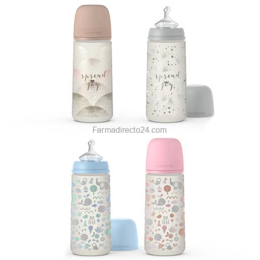 SUAVINEX BIBERÓN THE NEW CLASSIC CON TETINA ANATÓMICA DE SILICONA 360 ML