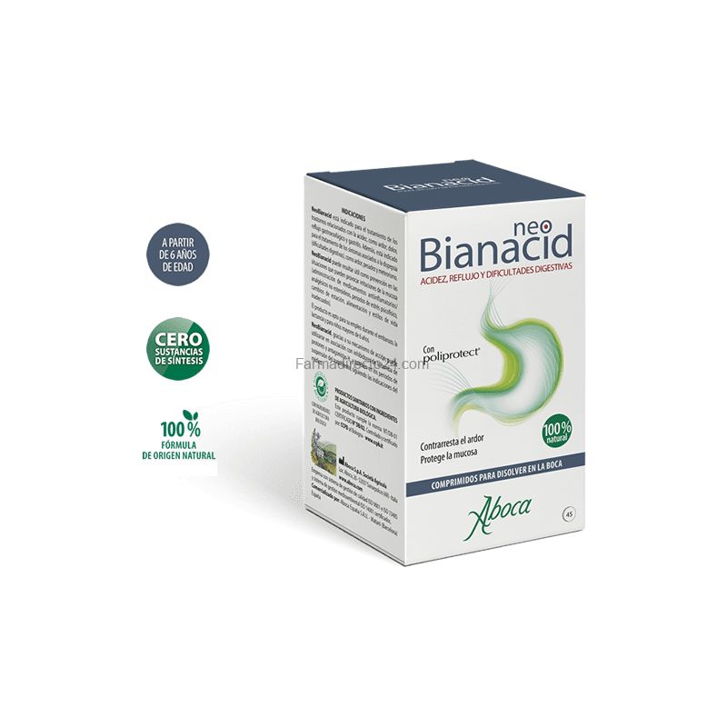Neobianacid Acidez Y Reflujo 45 Comprimidos Masticables