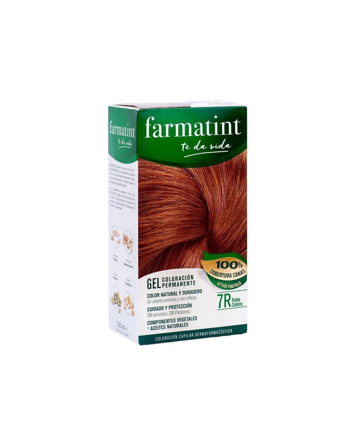 Farmatint Gel Tinte Rubio Cobrizo 7R 135 Ml