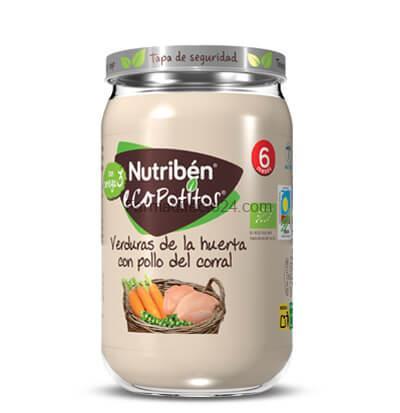 NUTRIBÉN ECOPOTITO VERDURAS DE LA HUERTA CON POLLO 235 g