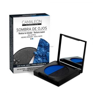 Camaleon Sombra De Ojos Azul Y Negra 2,3 Gramos
