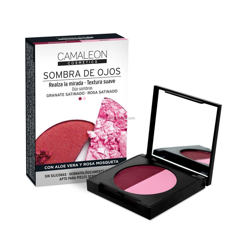 Camaleon Sombra De Ojos Rosa Y Granate 2,3 Gramos