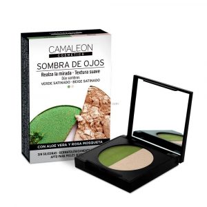 Camaleon Sombra De Ojos Verde Y Beige 2,3 Gramos