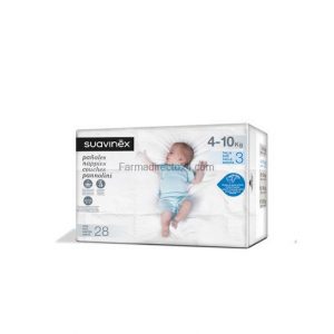SUAVINEX PAÑALES BEBÉ TALLA 3 (4-10 KG) 30 UNIDADES