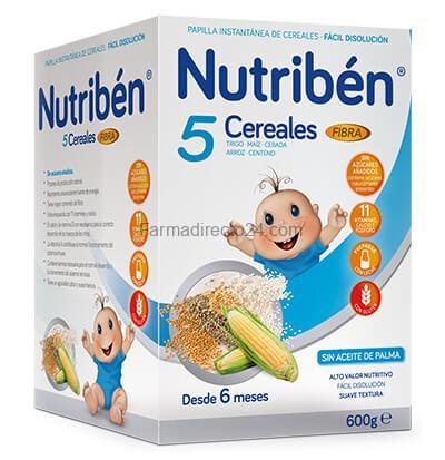 NUTRIBÉN 5 CEREALES CON FIBRA 600 g
