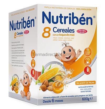 NUTRIBÉN 8 CEREALES CON UN TOQUE DE MIEL Y FRUTOS SECOS 600 g