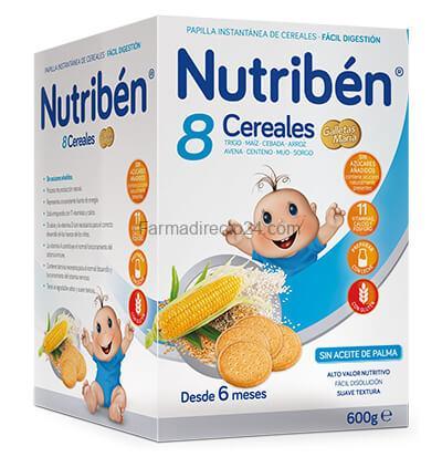 NUTRIBÉN 8 CEREALES CON GALLETA MARIA 600 g
