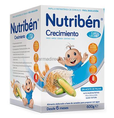NUTRIBÉN CRECIMIENTO CON LECHE ADAPTADA 600 g