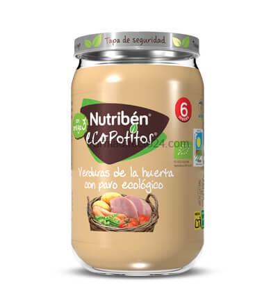 NUTRIBÉN ECOPOTITO VERDURAS DE LA HUERTA CON PAVO ECOLÓGICO 235 g