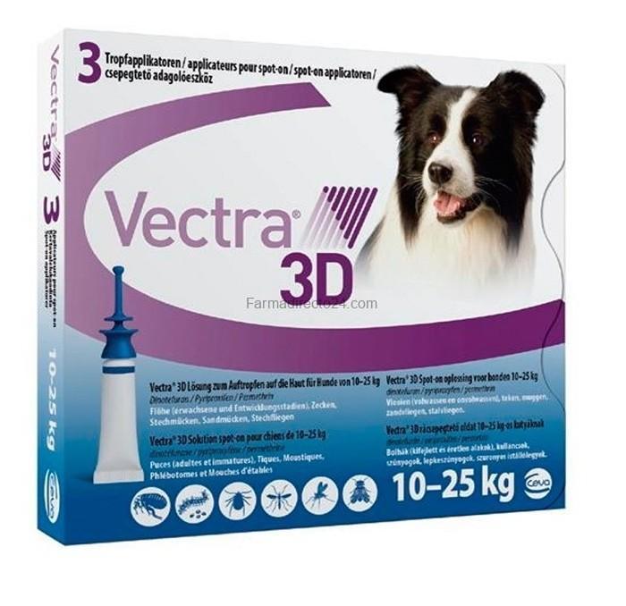 Pipetas Vectra D (Perros De 10 A 25 Kg) Antiparasitario