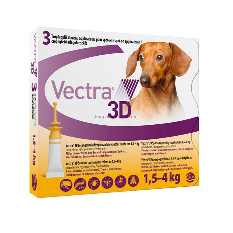 Pipetas Vectra D (Perros De 1,5 A 4 Kg) Antiparasitario