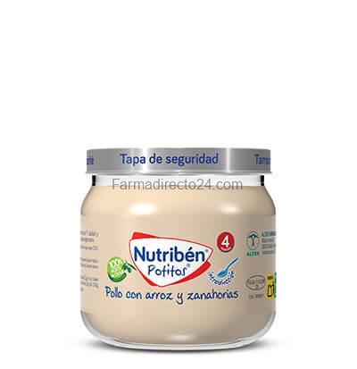 NUTRIBÉN POTITO POLLO CON ARROZ Y ZANAHORIA 120 g