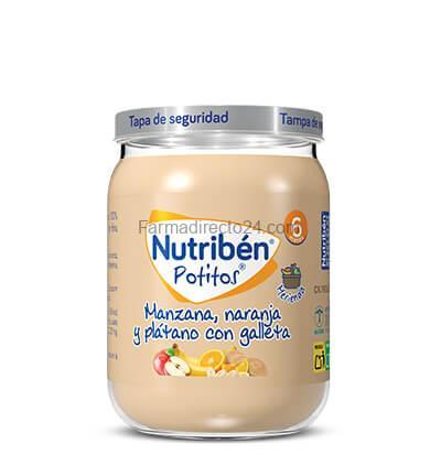 NUTRIBÉN POTITO MANZANA, NARANJA Y GALLETA 190 g