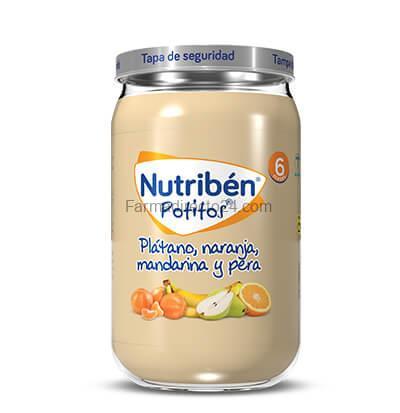 NUTRIBÉN POTITO PLÁTANO, NARANJA, MANDARINA Y PERA 235g