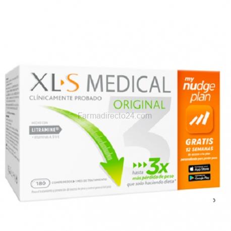 XLS Medical original captagrasas nudge 180 comprimidos