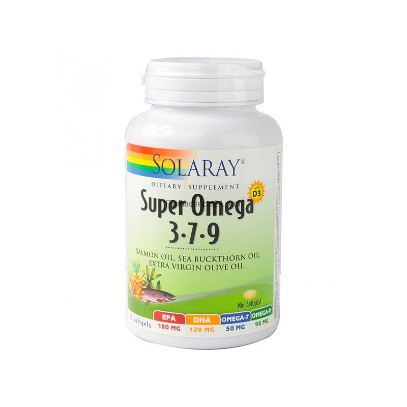 Solaray Super Omega 3-7-9 120Capsulas