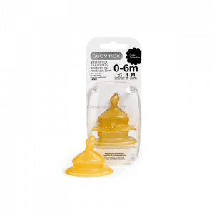 SUAVINEX TETINA ANATÓMICA LATEX 0-6 MESES (FLUJO MEDIO)