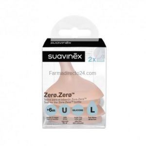 Suavinex Tetina De Silicona Zero Zero T-L (Flujo Denso)