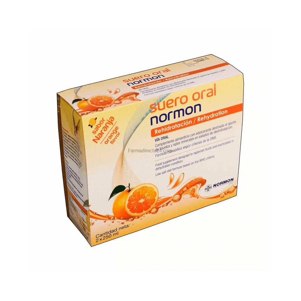 Suero Oral Normon 2X250Ml Naranja
