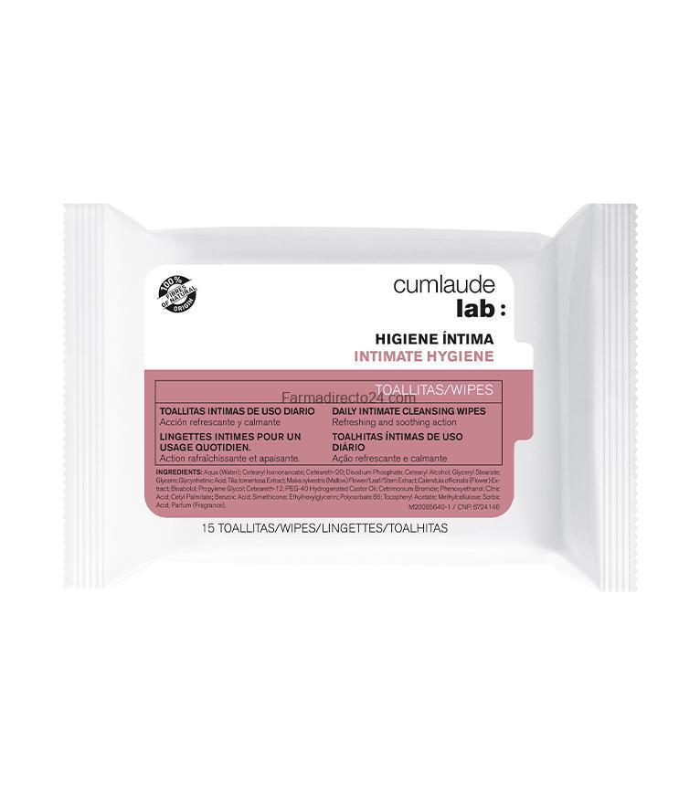 Cumlaude Toallitas Intimas De Uso Diario 15 Unidades