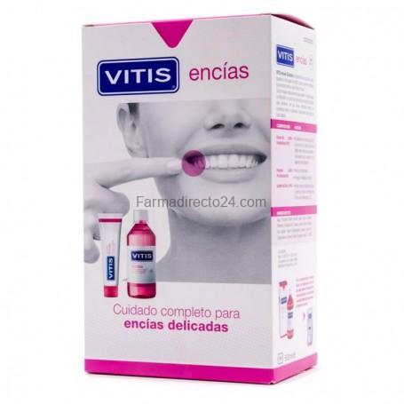 Vitis Encías Pack Pasta DentÂfrica 100 Ml + Colutorio 500 Ml