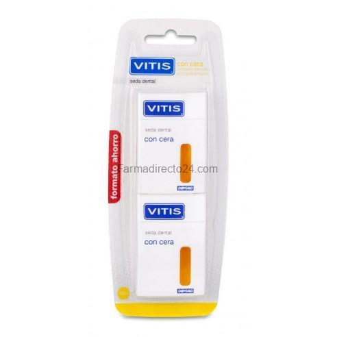 Vitis Seda Dental Con Cera Duplo 50 Metros 2 Unidades