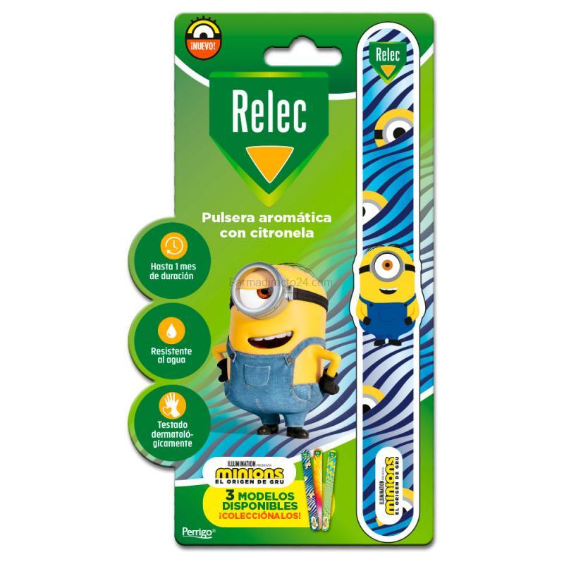 Relec Pulsera citronela minions azul