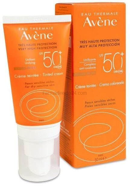 Crema Solar Antiedad con color SPF 50+ 50 ml. Avène