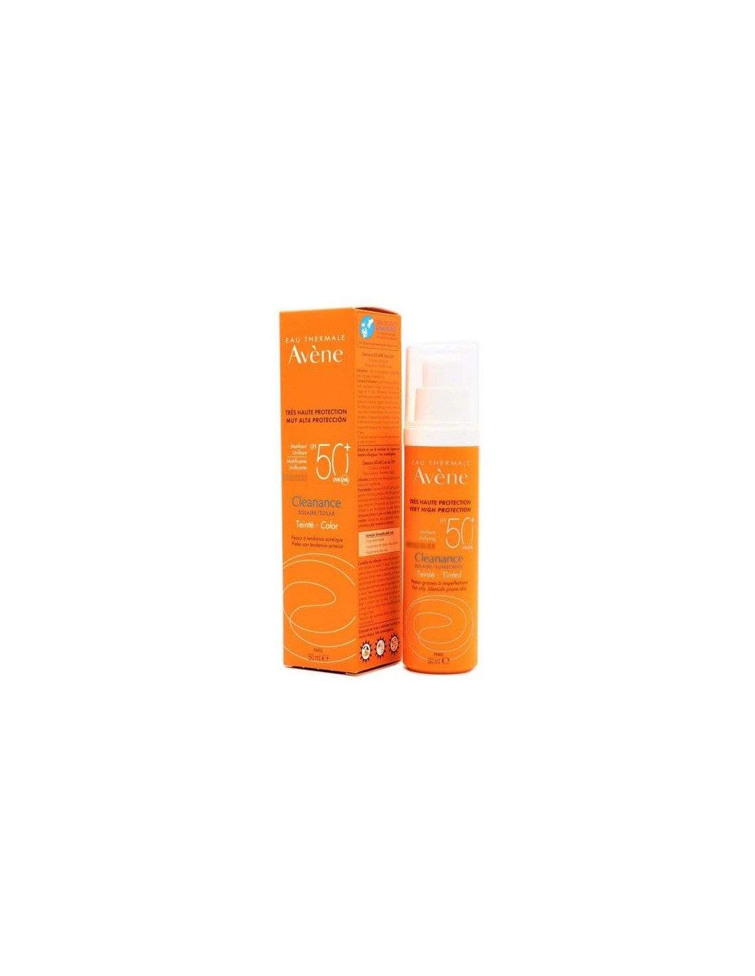Cleanance con color SPF 50+ 50 ml. Avène