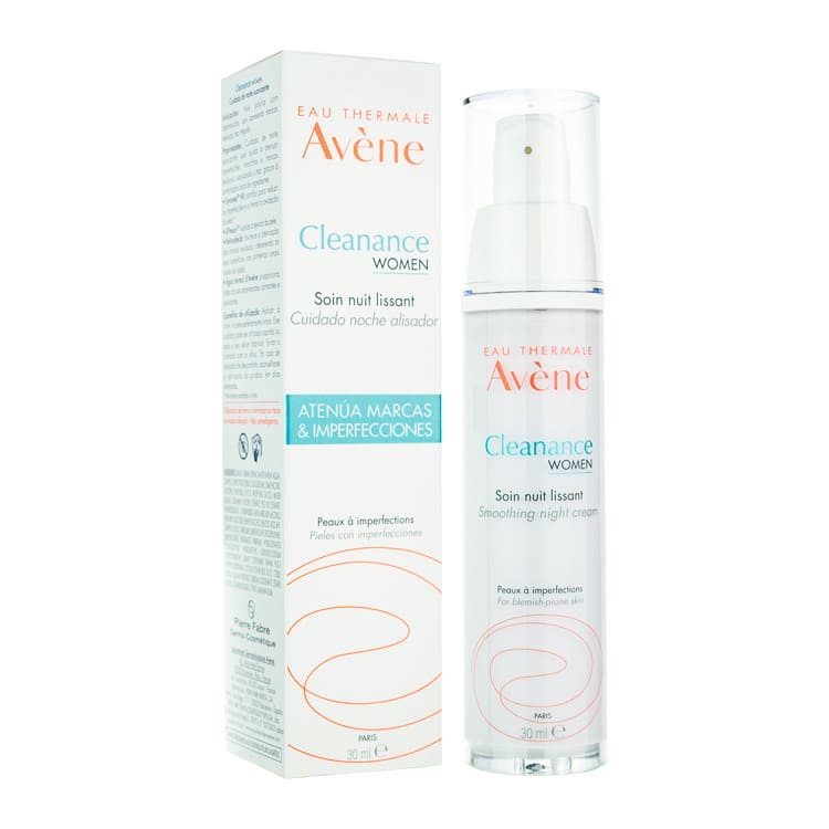 Cleanance Women Cuidado de noche alisador 30ml. Avène