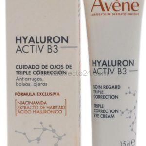 Hyaluron Activ B3 Cuidado de ojos triple corrección 15 ml. Avène