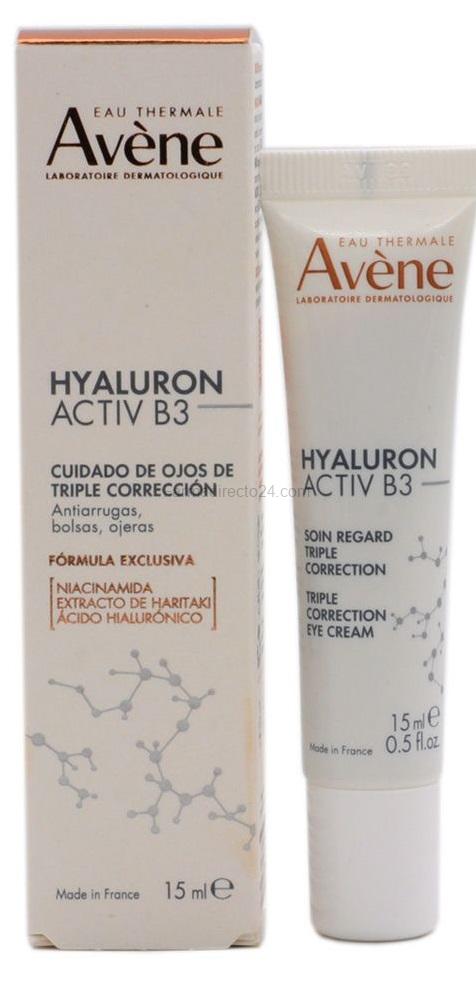 Hyaluron Activ B3 Cuidado de ojos triple corrección 15 ml. Avène