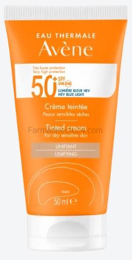Crema Solar con Color SPF 50+ 50 ml. Avène