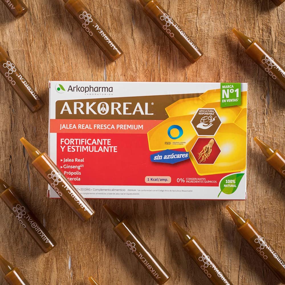 Arkopharma Arkoreal Jalea Real Ginseng Sin Azúcar- 20 Dosis - Imagen 2
