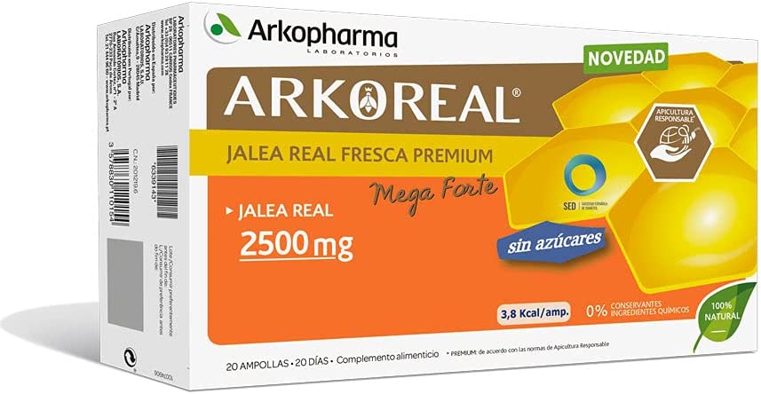 Arkopharma Arkoreal Jalea Real 2500 Mg Sin Azúcar - 20 Dosis