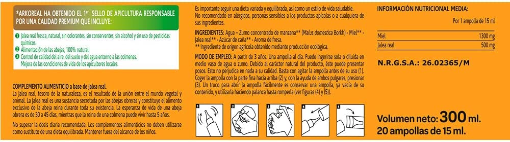 Arkopharma Arkoreal Jalea Real 500 Mg Bio - 20 Dosis - Imagen 2