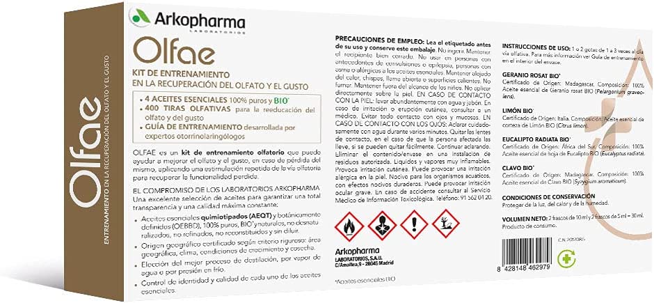 Arkopharma Olfae, Kit Entrenamiento Olfato Y Gusto - Imagen 2